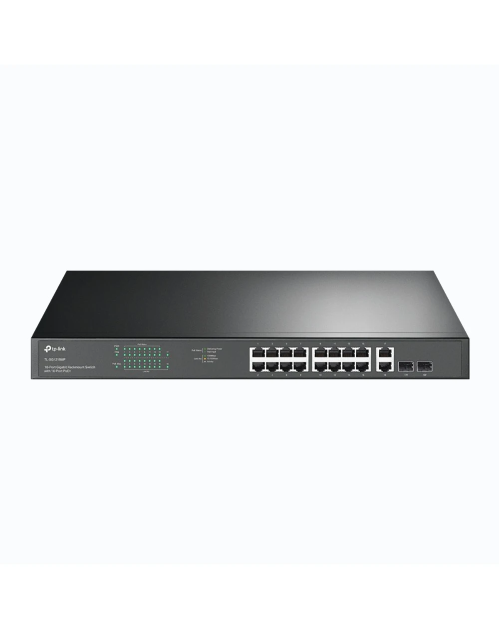 Le Switch TP-Link TL-SG1218MPE est un switch 18 ports Rackable avec 16 ports PoE+, conçu pour répondre aux besoins de connectivité réseau et d'alimentation PoE dans des environnements professionnels. Il est idéal pour gérer des réseaux d'entreprise avec des appareils comme des caméras IP, des points d'accès Wi-Fi ou des téléphones VoIP.